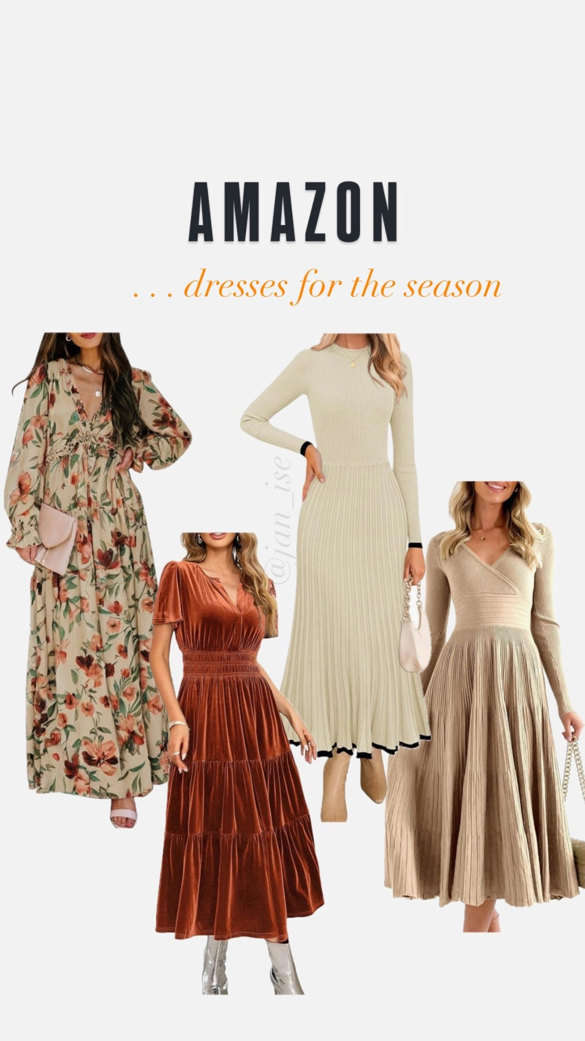 @Amazon dresses for the seasonn

#LTKStyleTip #LTKWorkwear #LTKMidsize