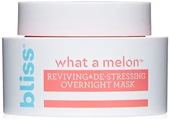 Bliss - What a Melon Overnight Facial Mask | Reviving & De-stressing Overnight Mask | Hydrates, N... | Amazon (US)