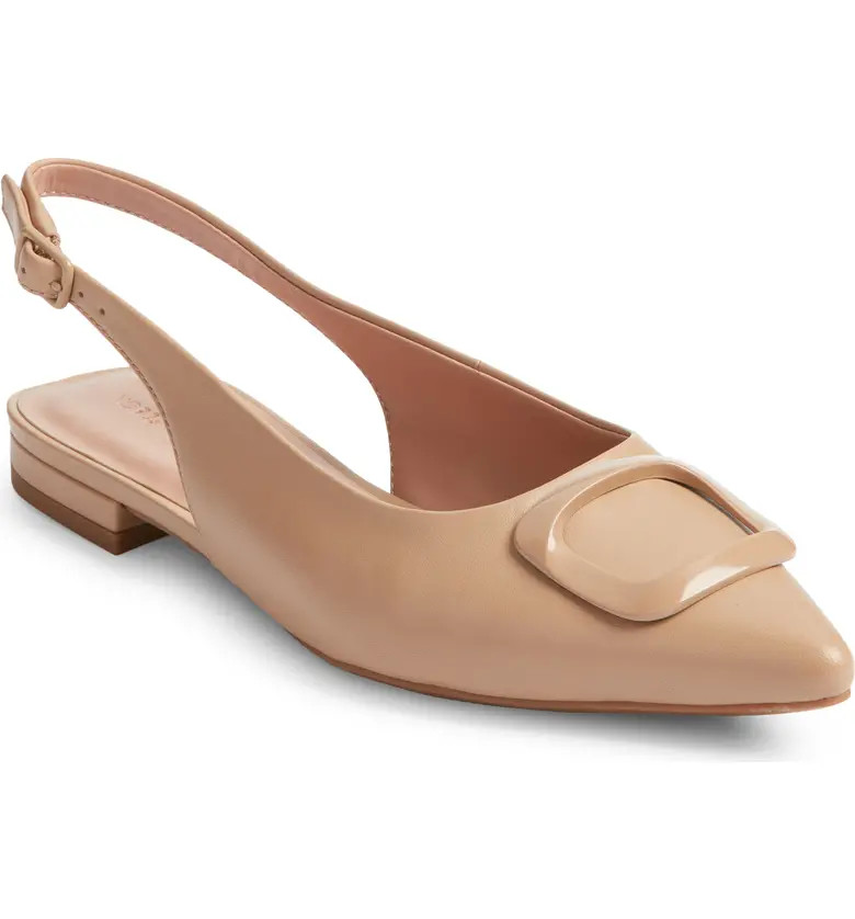 Becca Pointed Toe Slingback Flat (Women) | Nordstrom