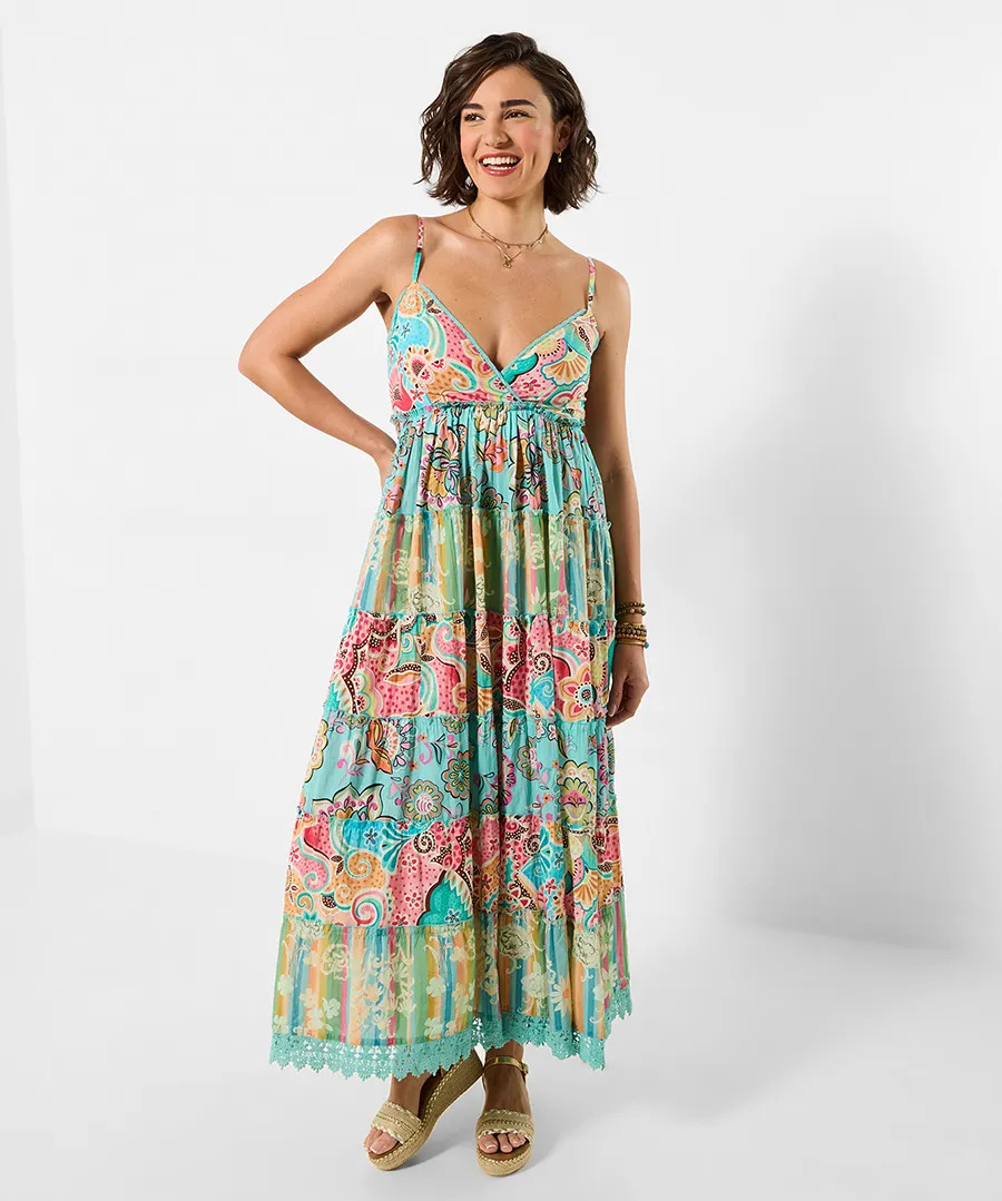 Summer Solstice Tiered Maxi Dress | Joe Browns