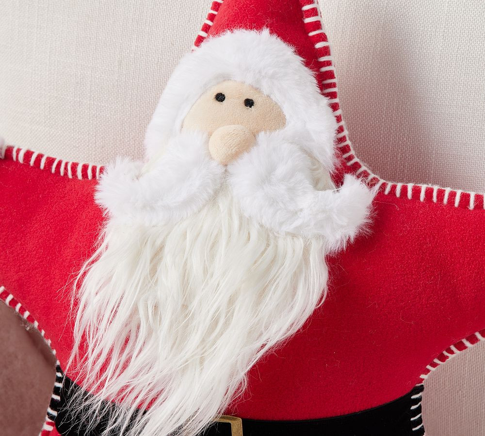 Santa Star Pillow | Pottery Barn (US)