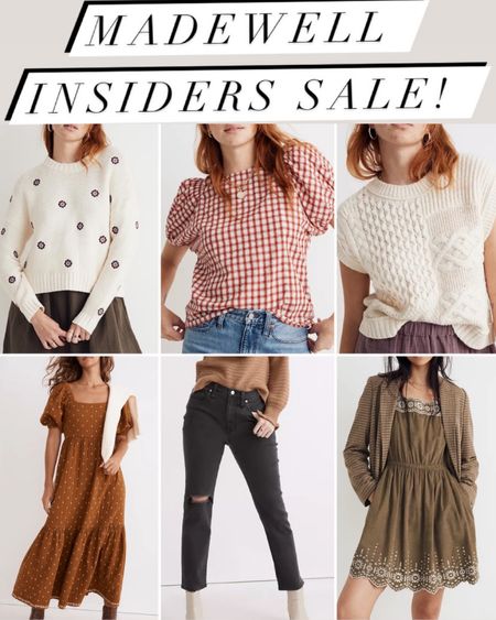 Madewell Insiders Sale! Fall arrivals 

#LTKSeasonal