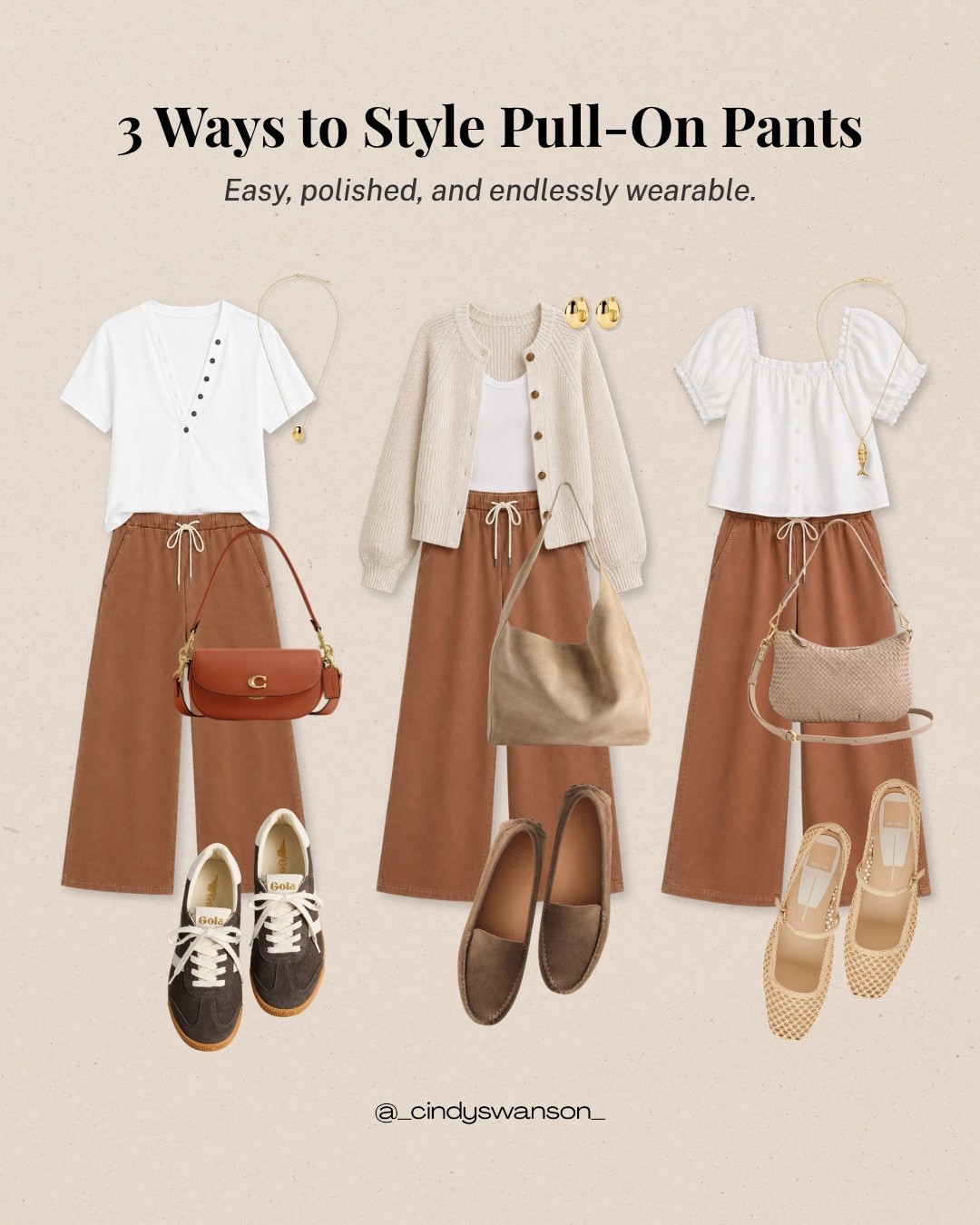 Three easy ways to style these versatile pull-on pants for a polished, comfortable look. Pair them with a simple tee and sneakers, a lightweight cardigan and loafers, or a feminine blouse with flats, each one feels timeless and easy to wear.

💡 LTK MADE EASY
❤️ Heart = Support my posts!
🔖 Save = Get sale & restock alerts
📋 Lists = Keep favorites organized
📲 Share = Send lists and products to a friend. Hello, Christmas List!
💬 Comment = Ask me anything about what I’m wearing.:-)

#LTKootd #LTKOver40 #LTKTravel