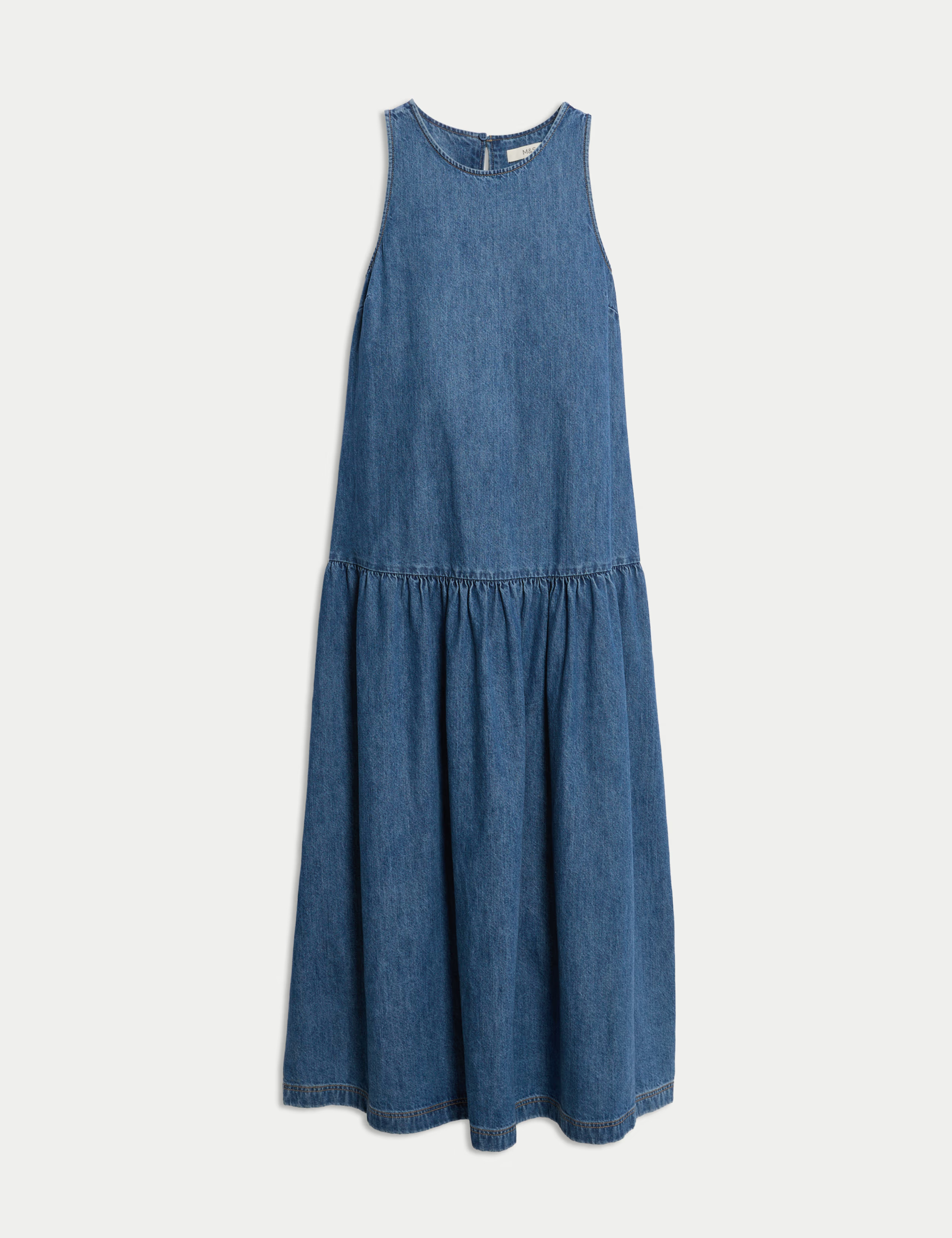 Denim Midaxi Drop Waist Dress | M&S Collection | M&S | Marks & Spencer (UK)