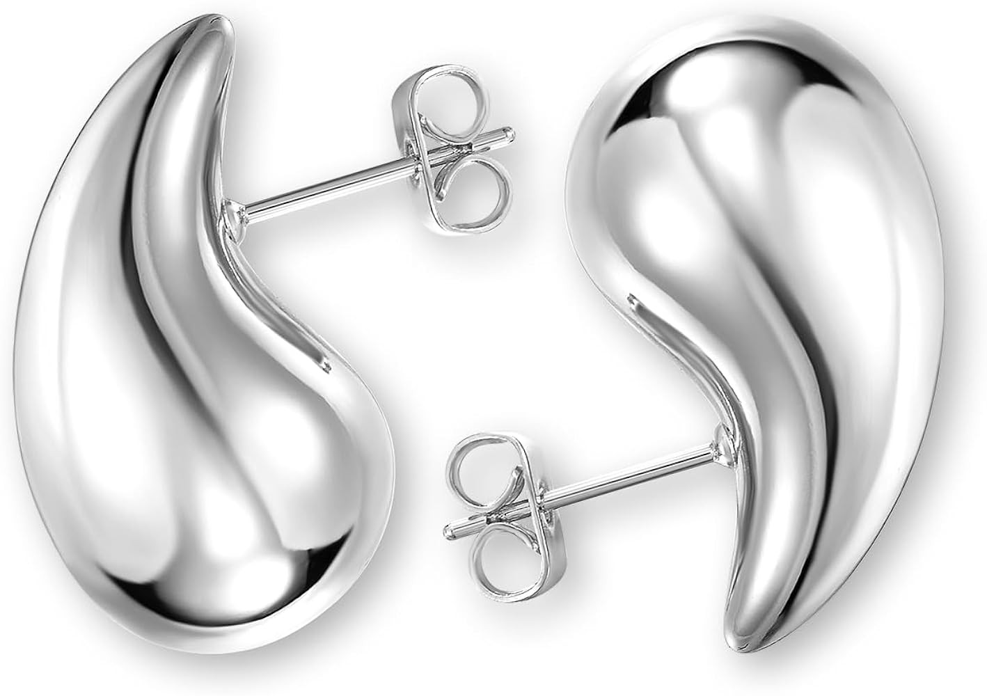 Teardrop Earrings Dupes for Women Gold Chunky Hoop Earring Dangle Earrings Water Drop Hypoallerge... | Amazon (US)