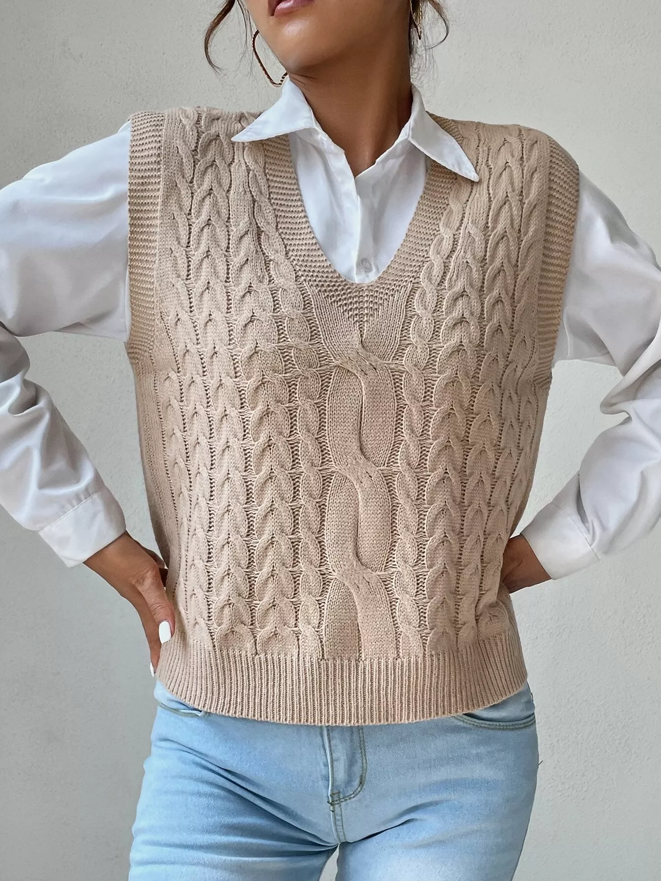 Cable Stitch Sweater Vest curated on LTK