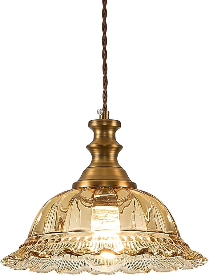 HDDFL Glass Pendant Lights Modern Pendant Lighting Fixtures Hanging Lamp for Kitchen Island Bedro... | Amazon (US)