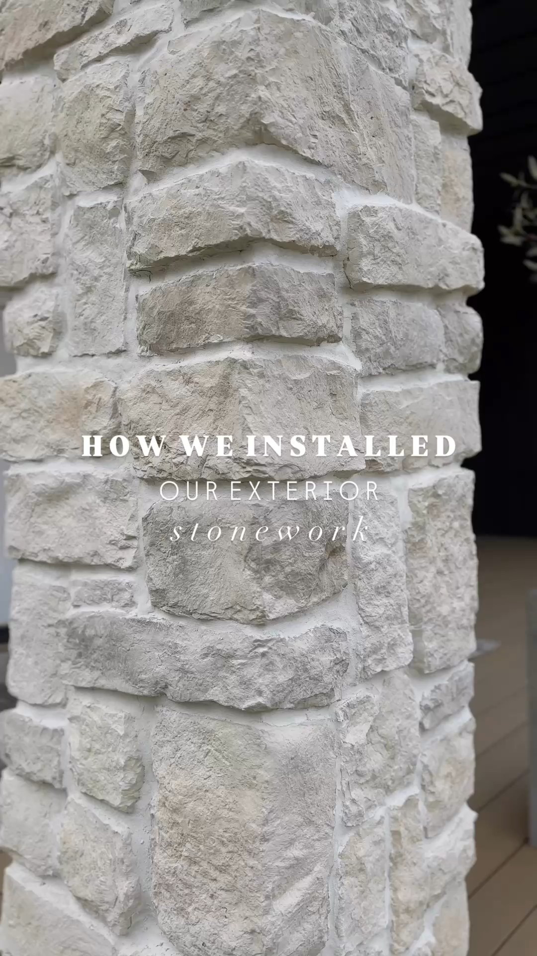 Stone: Casa Blanca RoughCut by Eldorado Stone | Grout: Prism cement grout in Snow White 🤍🤍

#LTKSeasonal #LTKHome #LTKWatchNow