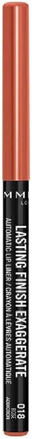 Rimmel London Lasting Finish Exaggerate Lip Liners, 018 Rose Addiction, 4g | Amazon (UK)