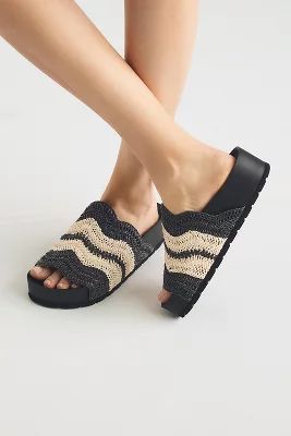 Silent D Platform Raffia Sandals | Anthropologie (US)