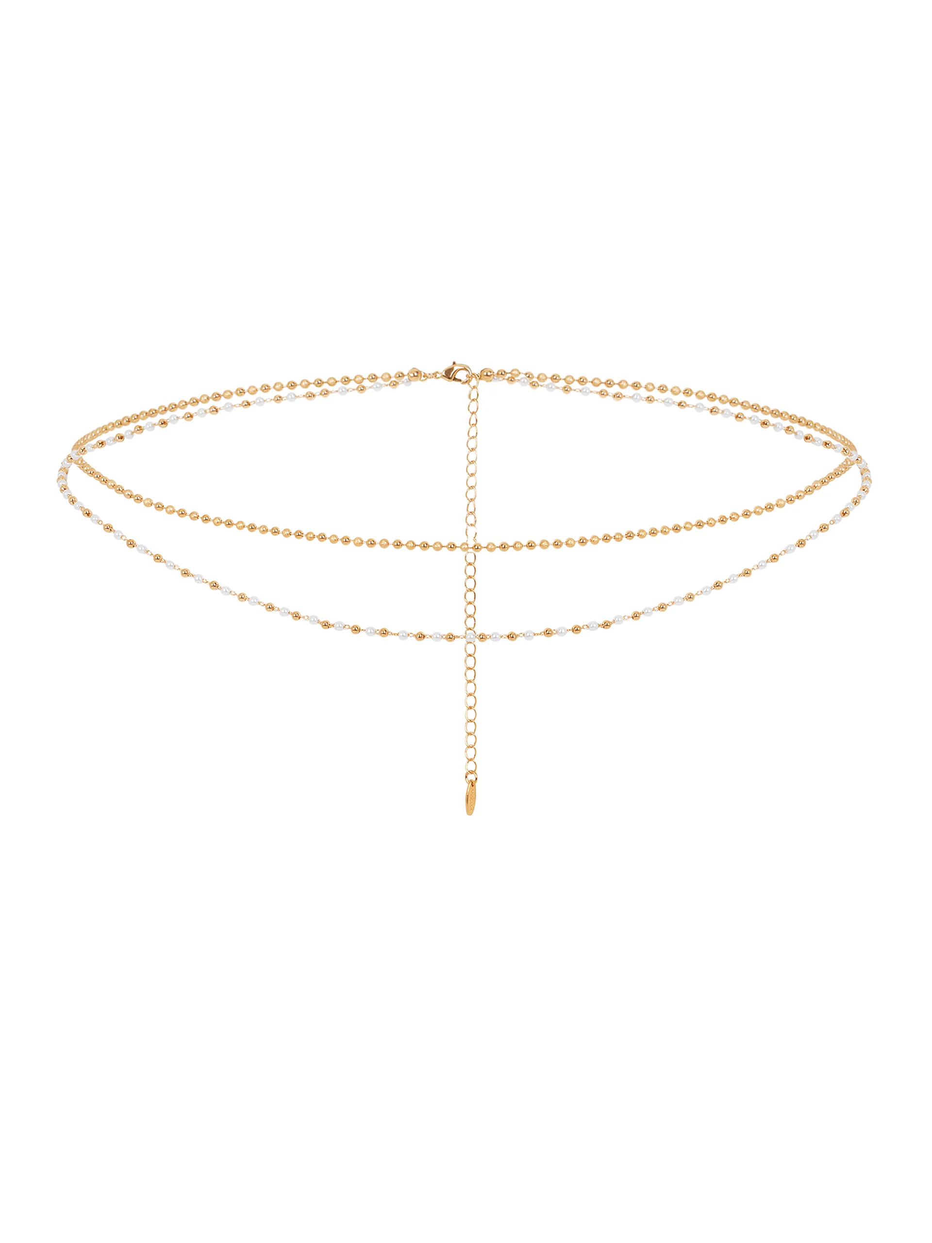 Pearl Strand Gold Body Chain | Ettika