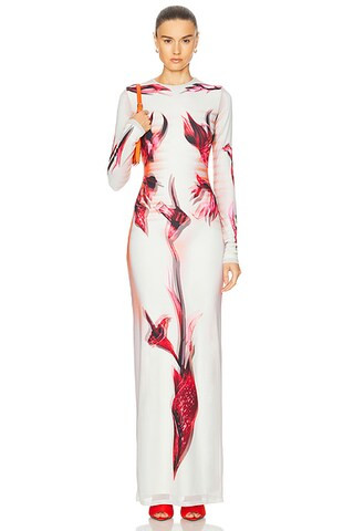Flower Body Morphing Mariniere Long Dress | FWRD 