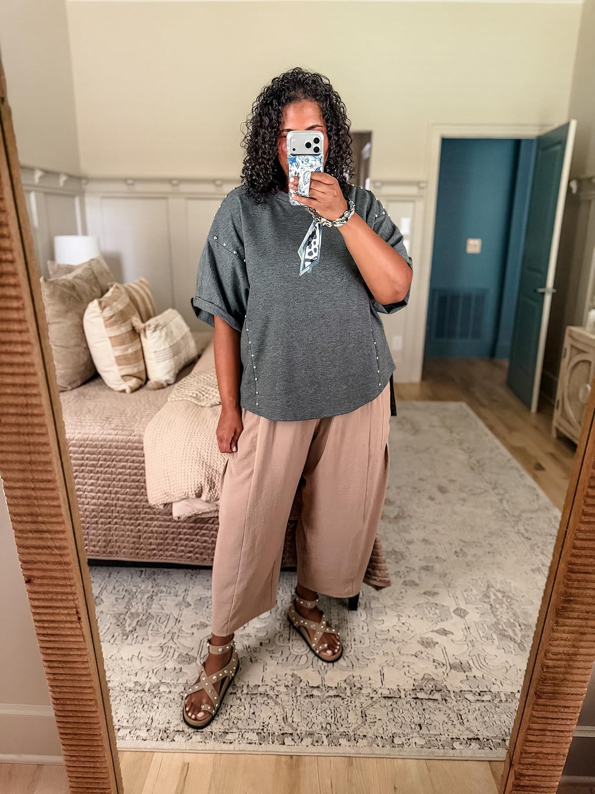 My new favorite casual outfit combo! Perfect for a laid-back day. Wearing size xl in shirt and 2x I pants. #summerstyle #amazonfinds 

 #LTKootd #LTKPlusSize #LTKTall