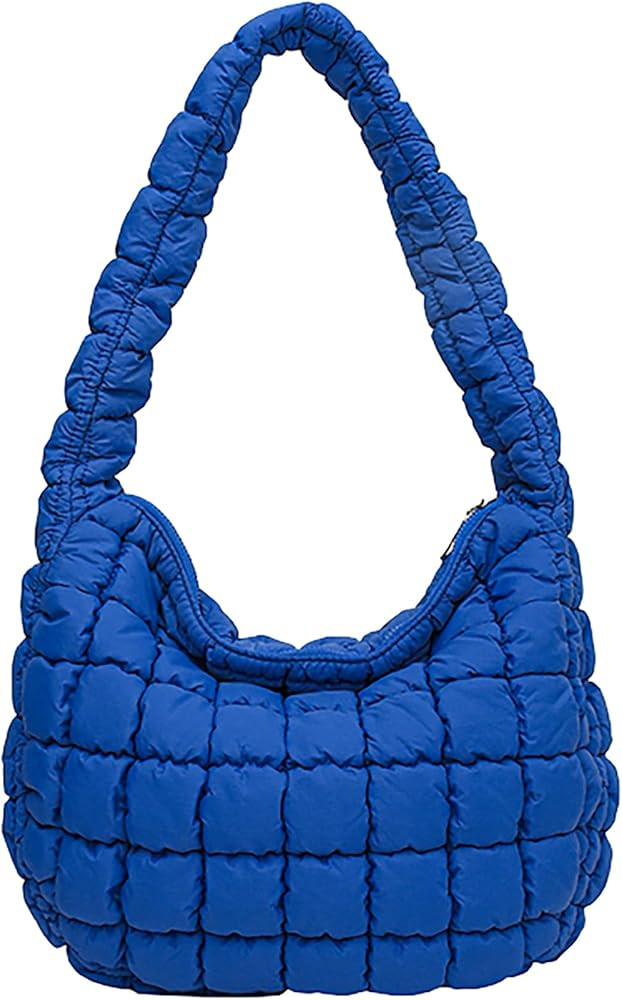 Quilted Tote Bag for Women Puffer Bag Lightweight Padding Shoulder Bag Hobo Bag Satchel Handbag C... | Amazon (US)