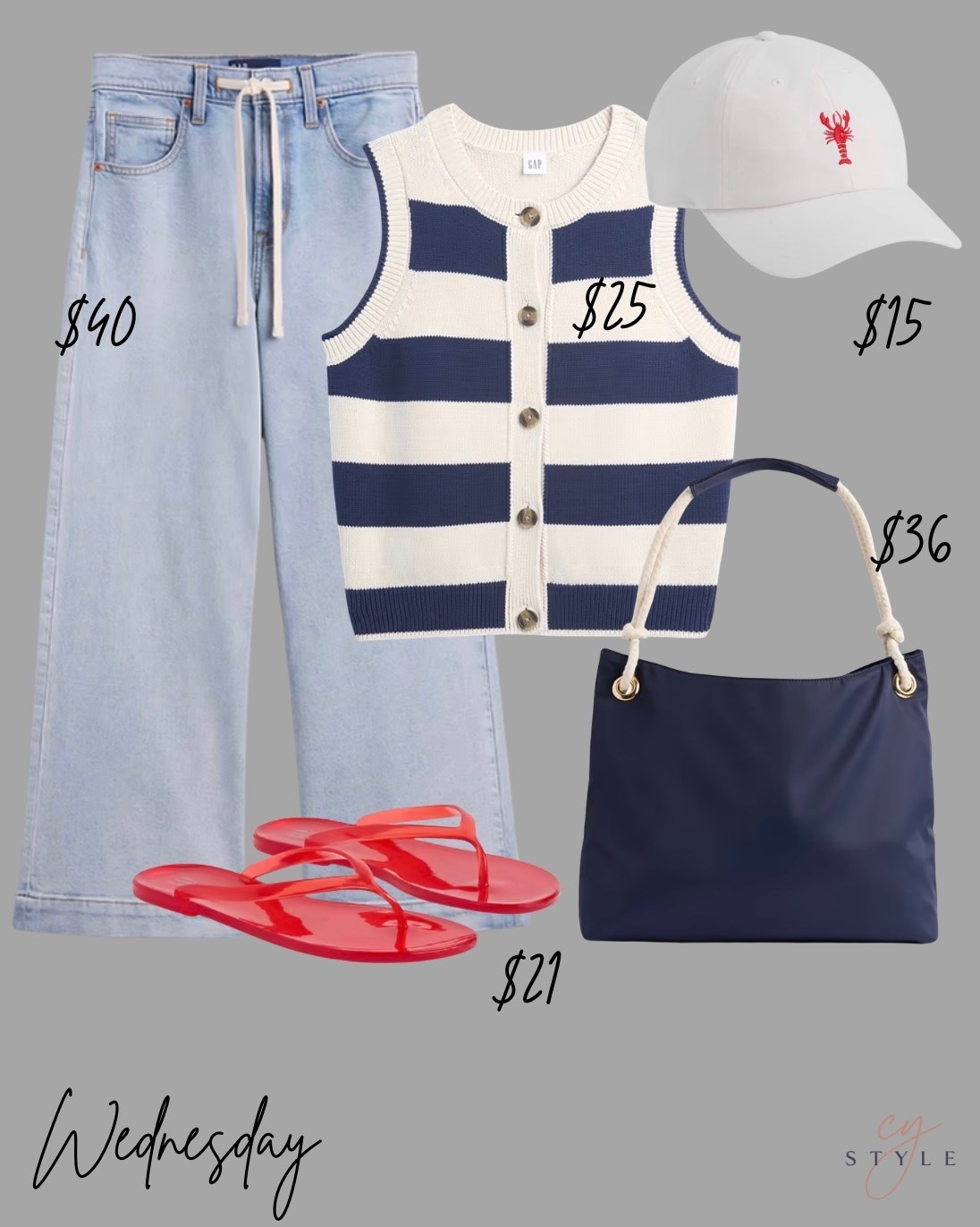 Wednesday OOTD! 🇺🇸🇺🇸🇺🇸 These soft drawstring jeans are 💯 
Gap Factory

#LTKSaleAlert #LTKOver40 #LTKootd
