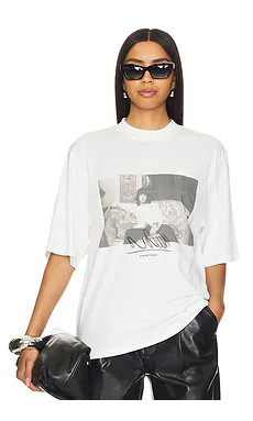 ANINE BING Avi Mick Jagger Tee in Ivory from Revolve.com | Revolve Clothing (Global)