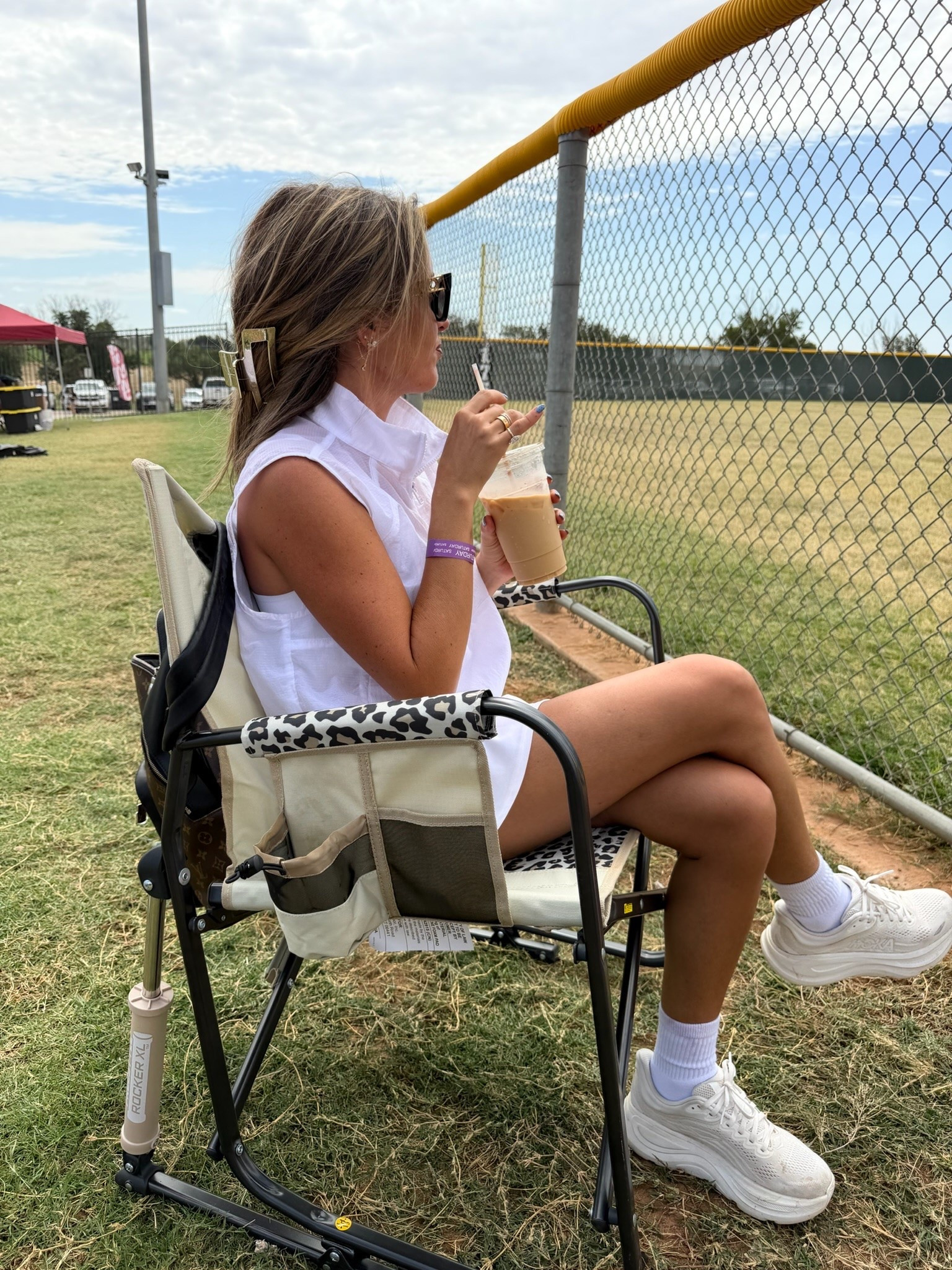 Sports mom, baseball mom, summer ball, outdoor chair, boujee sports mom, activewear

#LTKActive #LTKmomlife