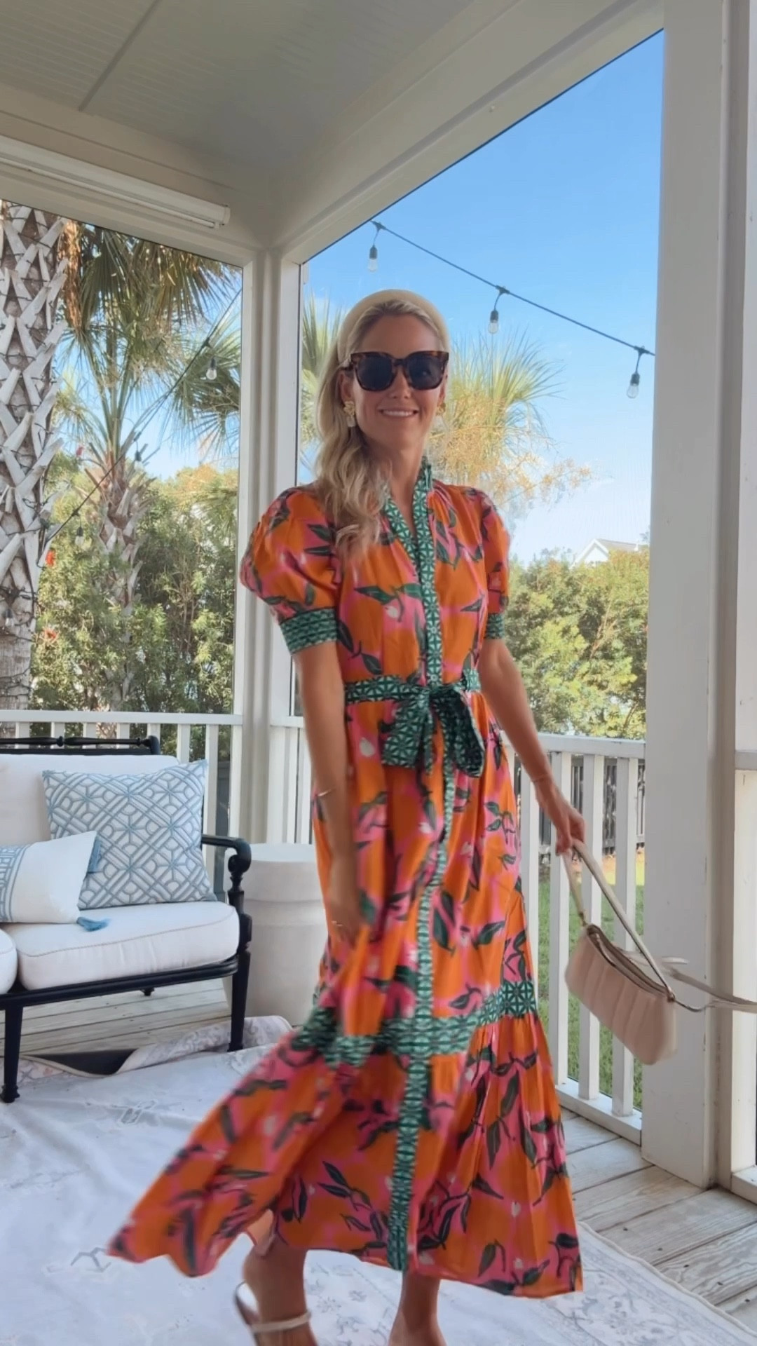 Date night ready 🧡 @sheridanfrench just launched her new collection, and I’m in love with the Birdie Dress in Clementine. Light, breezy, and polished—with pockets (!) and the prettiest tailored sleeves.

The print feels like summer but transitions perfectly into fall. A one-and-done piece I’ll be reaching for on repeat ~

I met Sheridan in Charleston this spring and she’s the sweetest. A mom of 6 creating dresses that are as colorful, comfortable, and chic as they come 👏

#summerintosfall #momstyle #charlestonsc

#LTKSeasonal