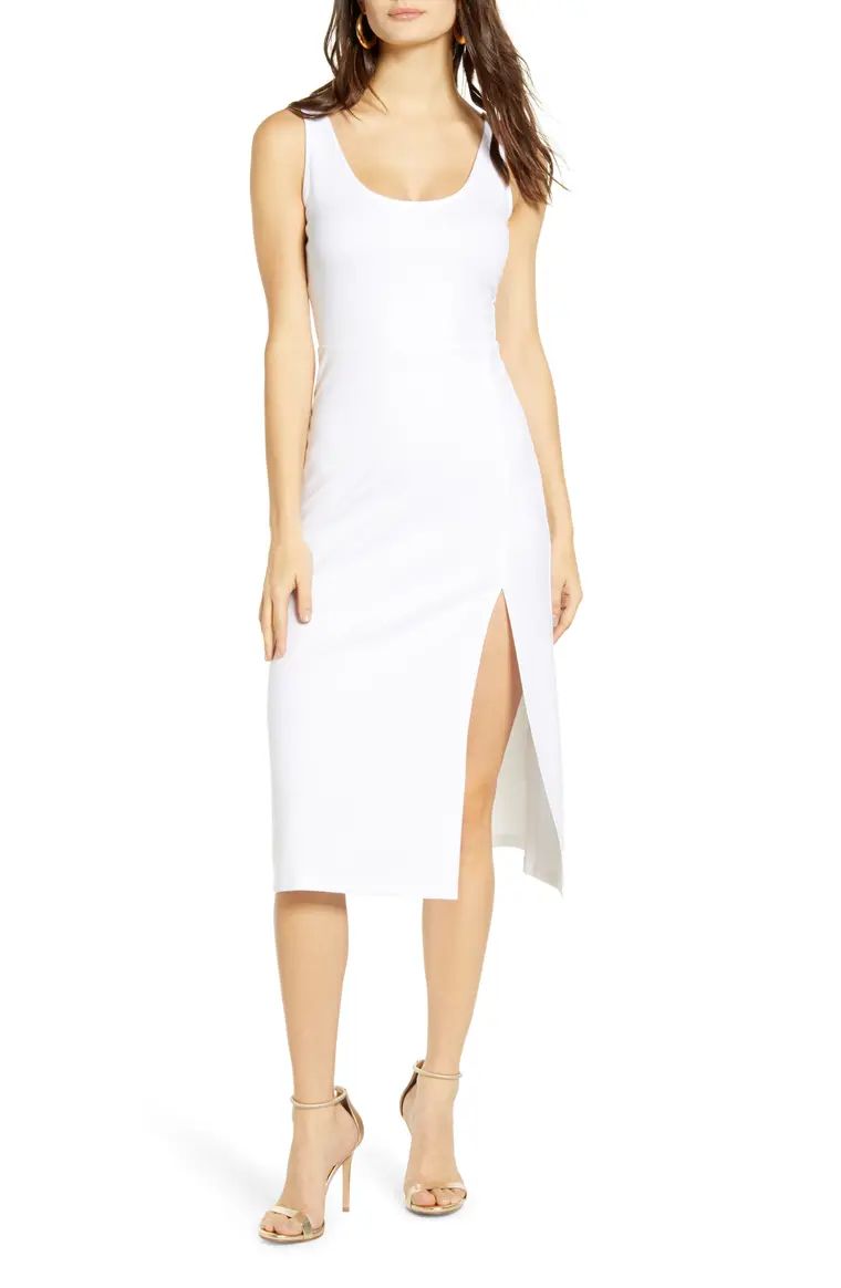 Scoop Neck Midi Dress | Nordstrom