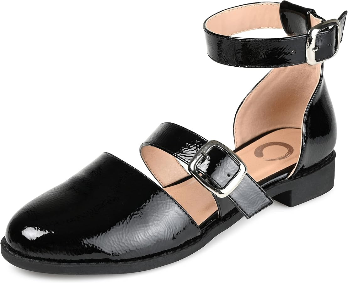 Journee Collection Women's Constance Mary Jane Flat | Amazon (US)