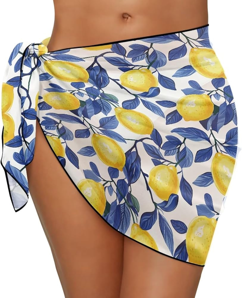 Biyejit Sarong Wraps for Women Chiffon Beach Cover Up Skirt Swimsuit Wrap Pareo Coverups | Amazon (US)