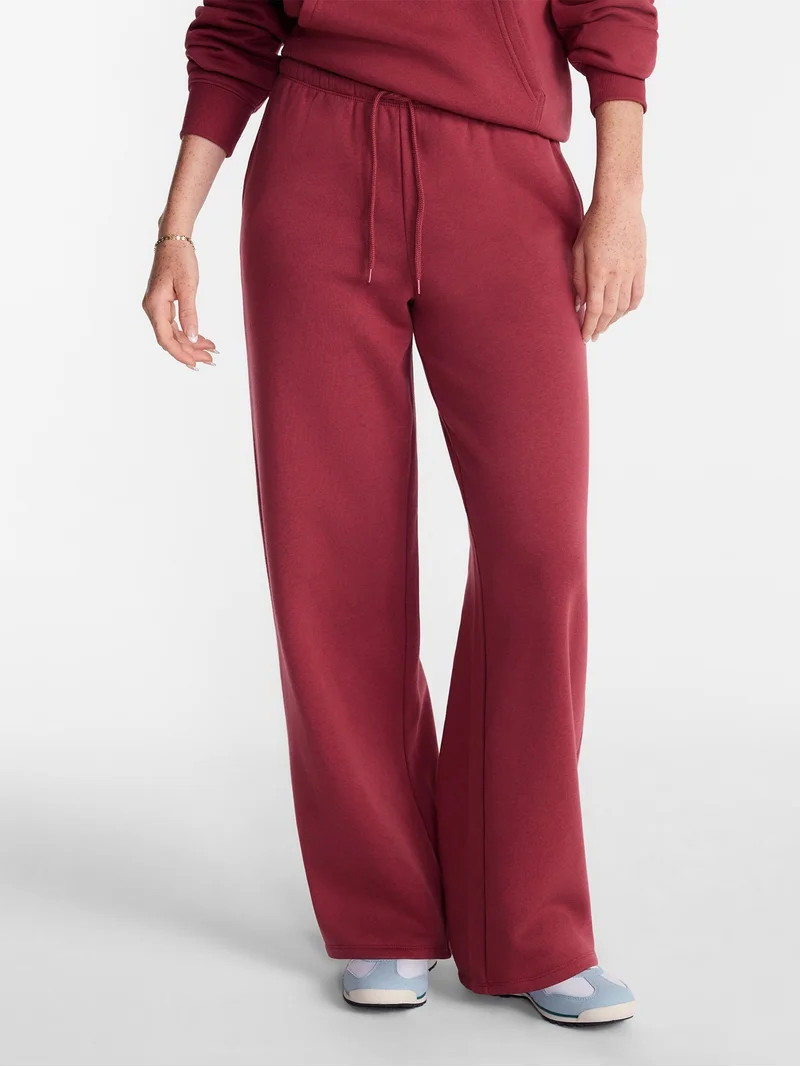 No Boundaries Mini Waist Fleece Pants, 30'' Inseam, Women\u2019s XXS-XXL | Walmart (US)