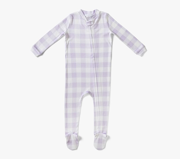 Silky TENCEL™ Check Nursery Pajama | Pottery Barn Kids