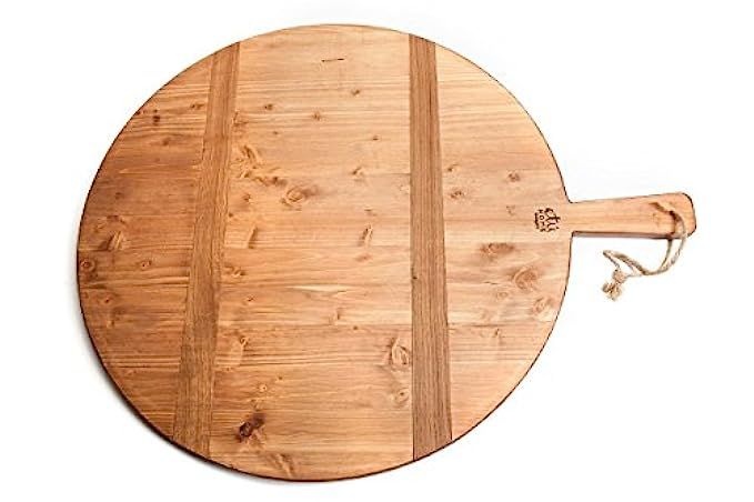 etuHOME Reclaimed Pine Wood Round Charcuterie Board, XL (25.5" X 25.5") | Amazon (US)