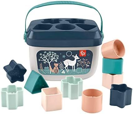 Amazon.com: Fisher-Price Baby's First Blocks – Navy Fawn, set of 10 blocks for stacking and sor... | Amazon (US)