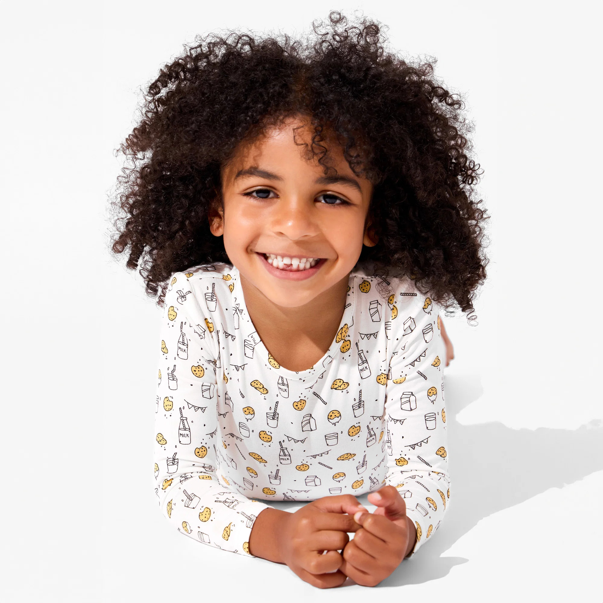 Milk & Cookies Bamboo Kids Pajamas | Bellabu Bear