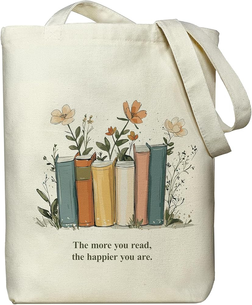 Canvas Tote Bag for Women, Tote Bag with Zipper Inner Pocket, Zippered Canvas Bag for Shopping Wo... | Amazon (US)