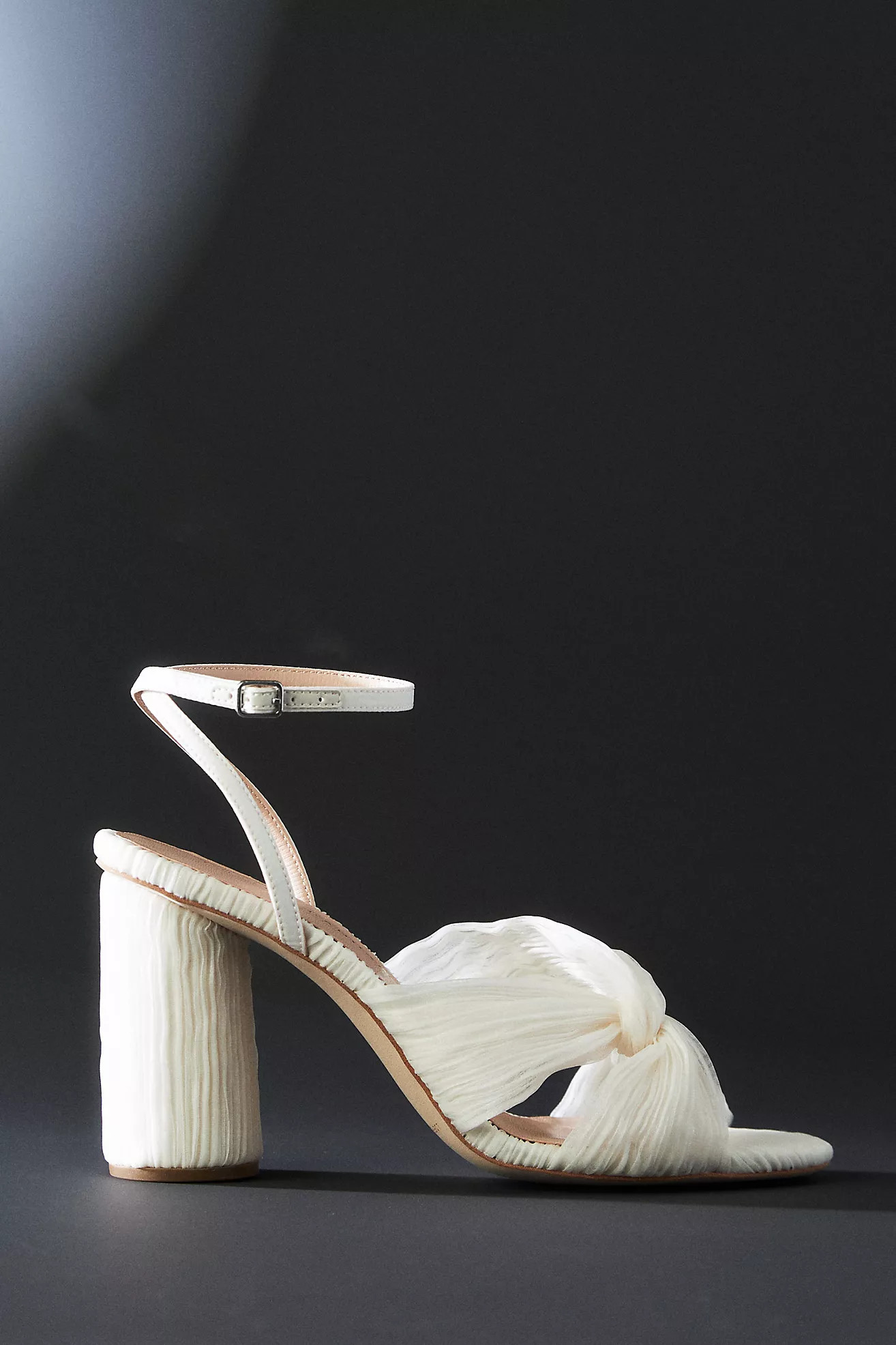 Loeffler Randall Reed Pearl Pleated Twist Heels | Anthropologie (US)