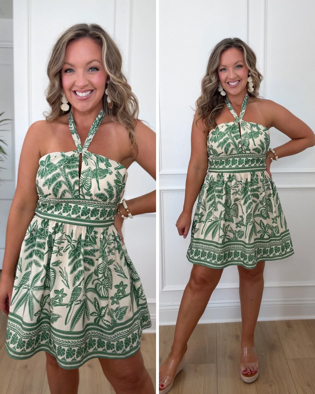 Tropical Vibes with this cute summer dress! Pair it with sandals or wedges for a complete vacation look! I am wearing Size Large #amazonfashion #summerdress #tropicalprint #beachready #fashion #dress #vacationdress #cruiseoutfit 

 #LTKSeasonal #LTKMidsize #LTKFindsUnder50