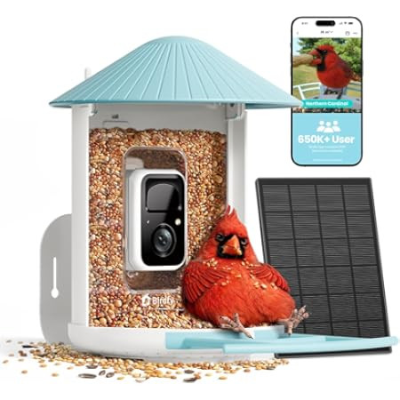 NETVUE by Birdfy Smart Bird Feeder with AI Camera, Auto Capture Videos & Motion Detection, Live Steam, Wireless Wildbird Watching, Outdoor Backyard Birder(AI by Subscription) | Amazon (US)