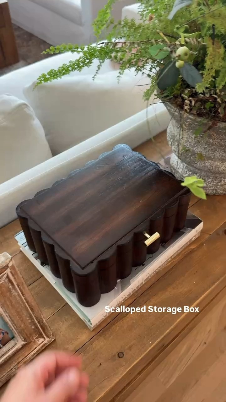 scalloped storage box 

 #LTKHome