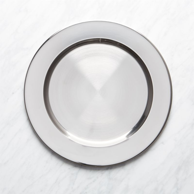 Holiday Hanukkah Stainless Steel Charger Plate + Reviews | Crate & Barrel | Crate & Barrel