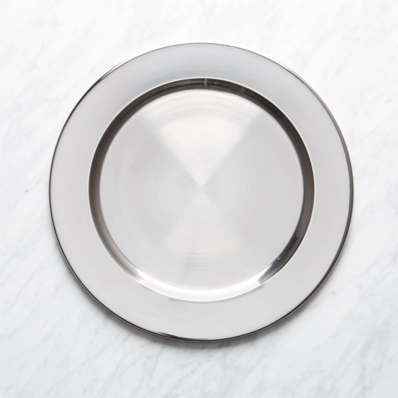 Holiday Hanukkah Stainless Steel Charger Plate + Reviews | Crate & Barrel | Crate & Barrel