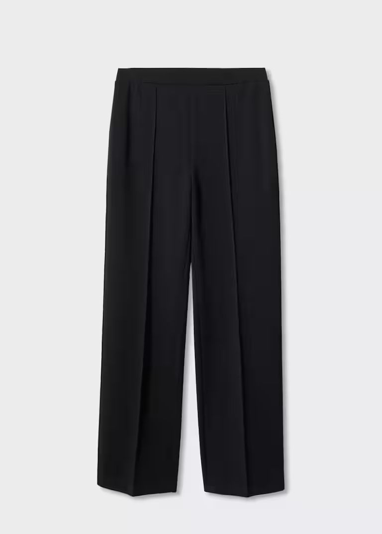 Seam-detail straight-fit trousers -  Women | Mango United Kingdom | MANGO (UK)