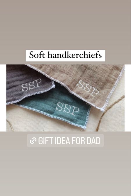 Handkerchiefs you can customize. Gifts for dad 

#LTKHoliday #LTKGiftGuide #LTKCyberweek