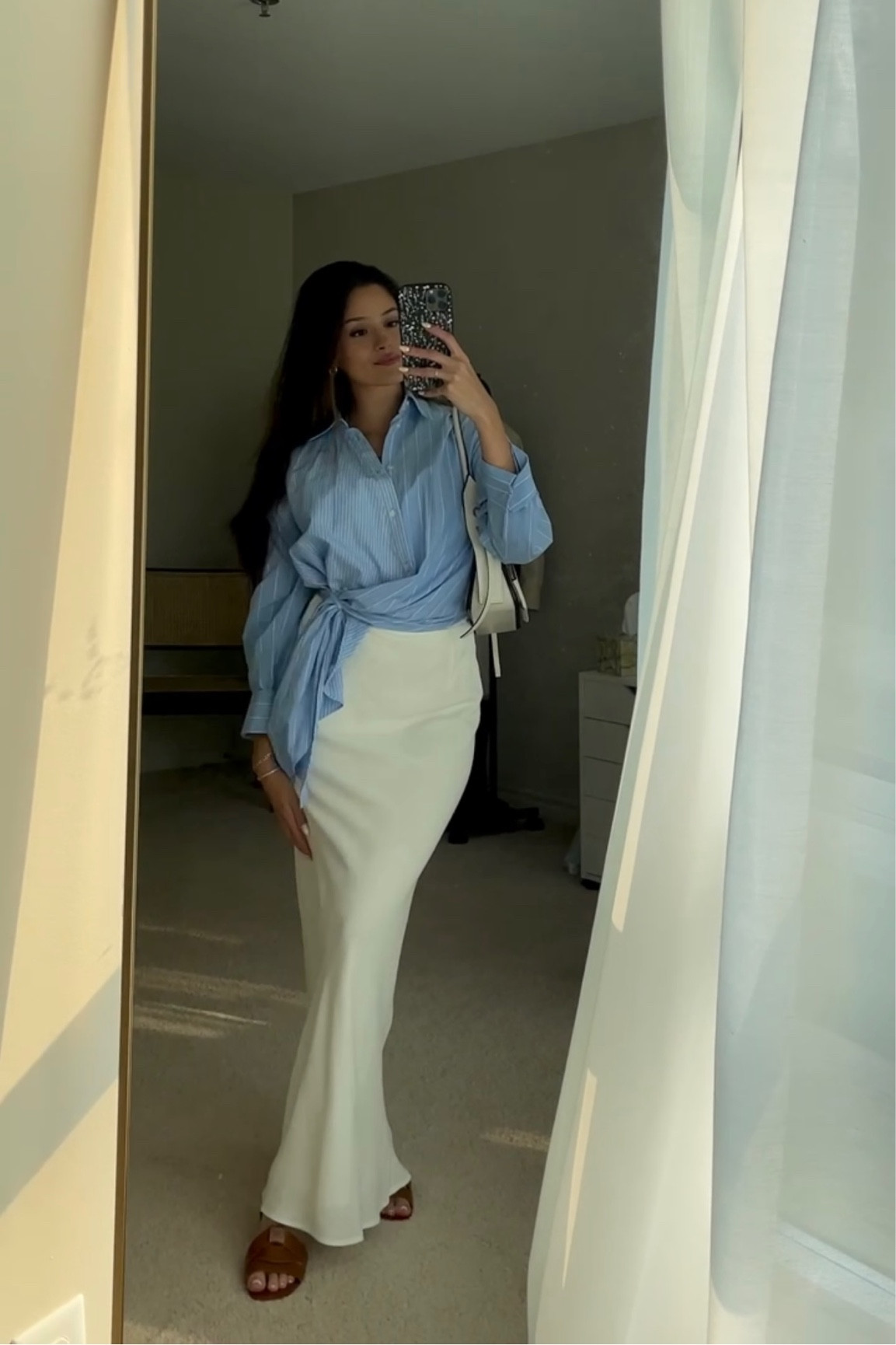 Maxi white skirt outfit

#LTKstyletip