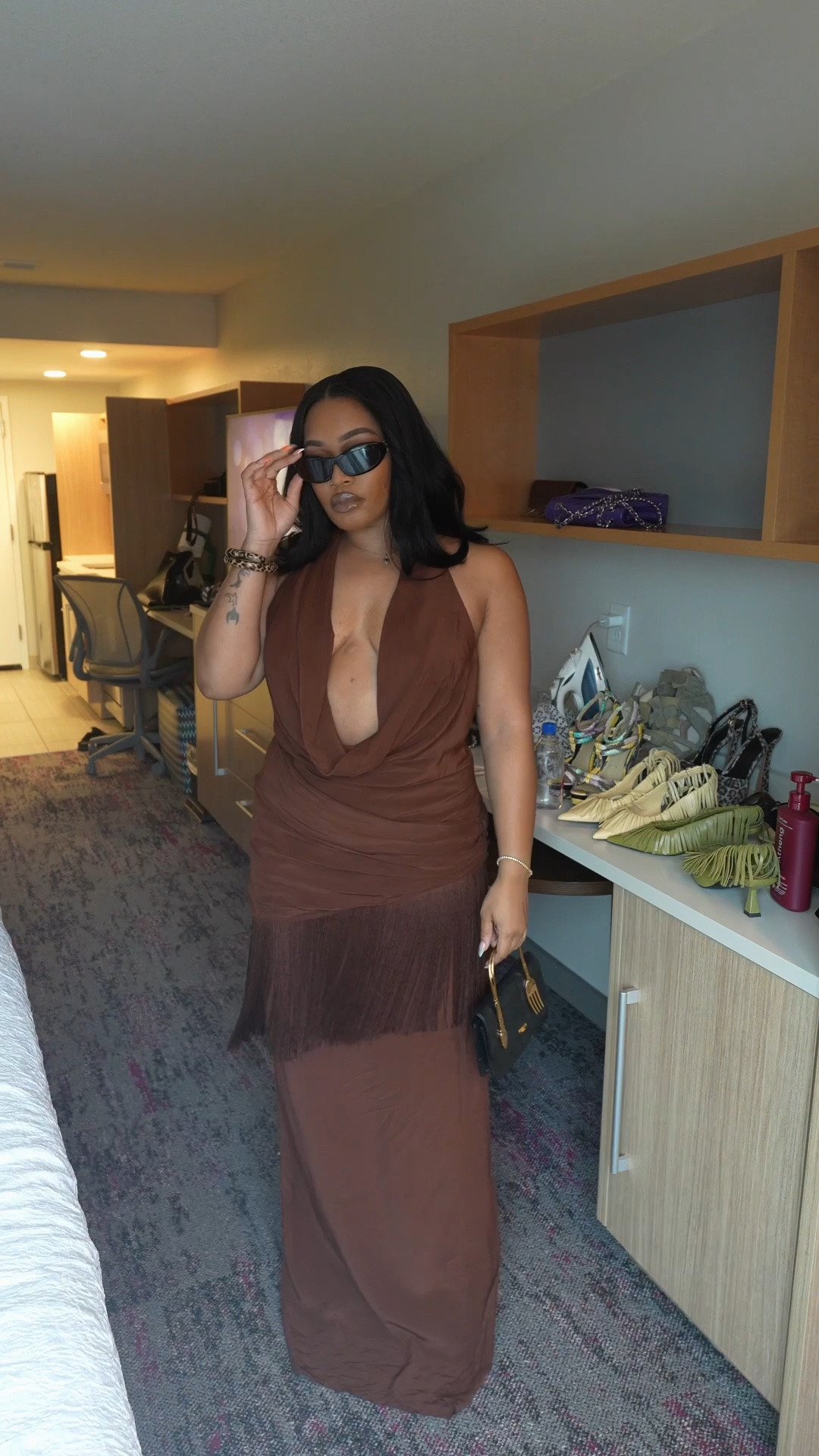 Such a gorgeous dress for Virgo season, the shoes I thrifted then DIY’d
