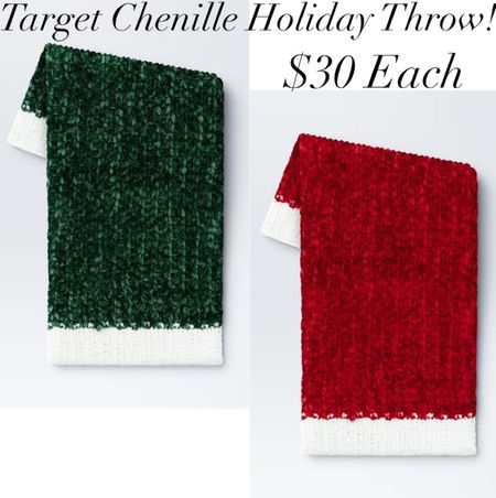 Targets New Chenille Throw Blankets in Holiday Red & Green!

Christmas, Christmas decor, Santa, Holiday, Blankets, Blanket, Throw Blanket, Green and Red.

#Christmas #ThrowBlanket #ChristmasDecor #Holiday #HolidayDecor 

#LTKHoliday #LTKhome #LTKSeasonal