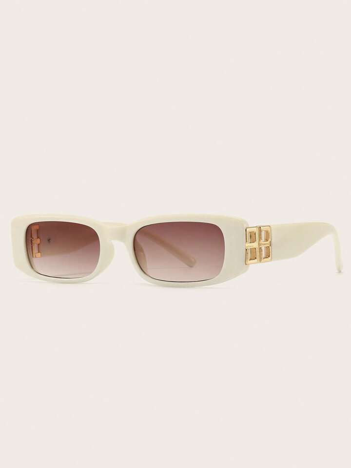 1Pair Trendy Women Square Frame Fashion Glasses Shades For Daily Life Shades Beach Accessories | SHEIN