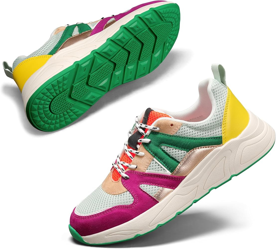 LUCKY STEP Women‘s Fashion Cusual Sneakers Platform Classic Leopard Walking Tennis Travel Shoes... | Amazon (US)