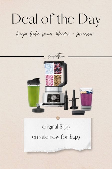 My Ninja power blender and food processor is on sale now! I love this thing. Makes everything from cookies to smoothies to veggie purées. #kitchenmusthaves #kitchenfinds #ninjafoodie 

#LTKfamily #LTKsalealert #LTKhome