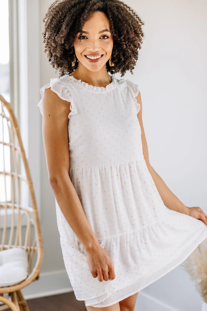 No Ordinary Love Ivory White Babydoll Dress | The Mint Julep Boutique
