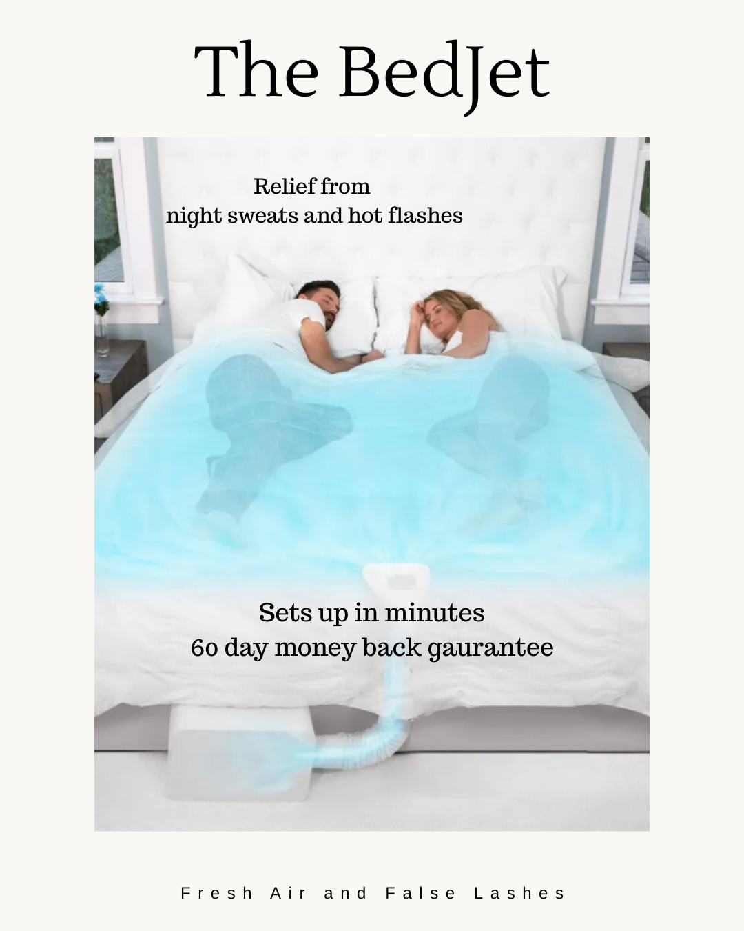 Hot flashes or Night Sweats? Women and men alike LOVE the BeddJet. Free shipping. It sets up in minutes, comes with a 60 day money back guarantee and a 2 year warranty. Check it out now and get relief. Bonus that this will also heat in the winter if that is a feature you need. Everyone loves the BedJet! #hotflashes #relieffromhotflashes #summerheat #bedjet #womenover50 #midlife #nightsweats 

 #LTKselfcare #LTKOver40 #LTKHome