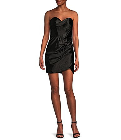 GB Social Satin Strapless Corset Bodice Mini Dress - 11 | Dillard's