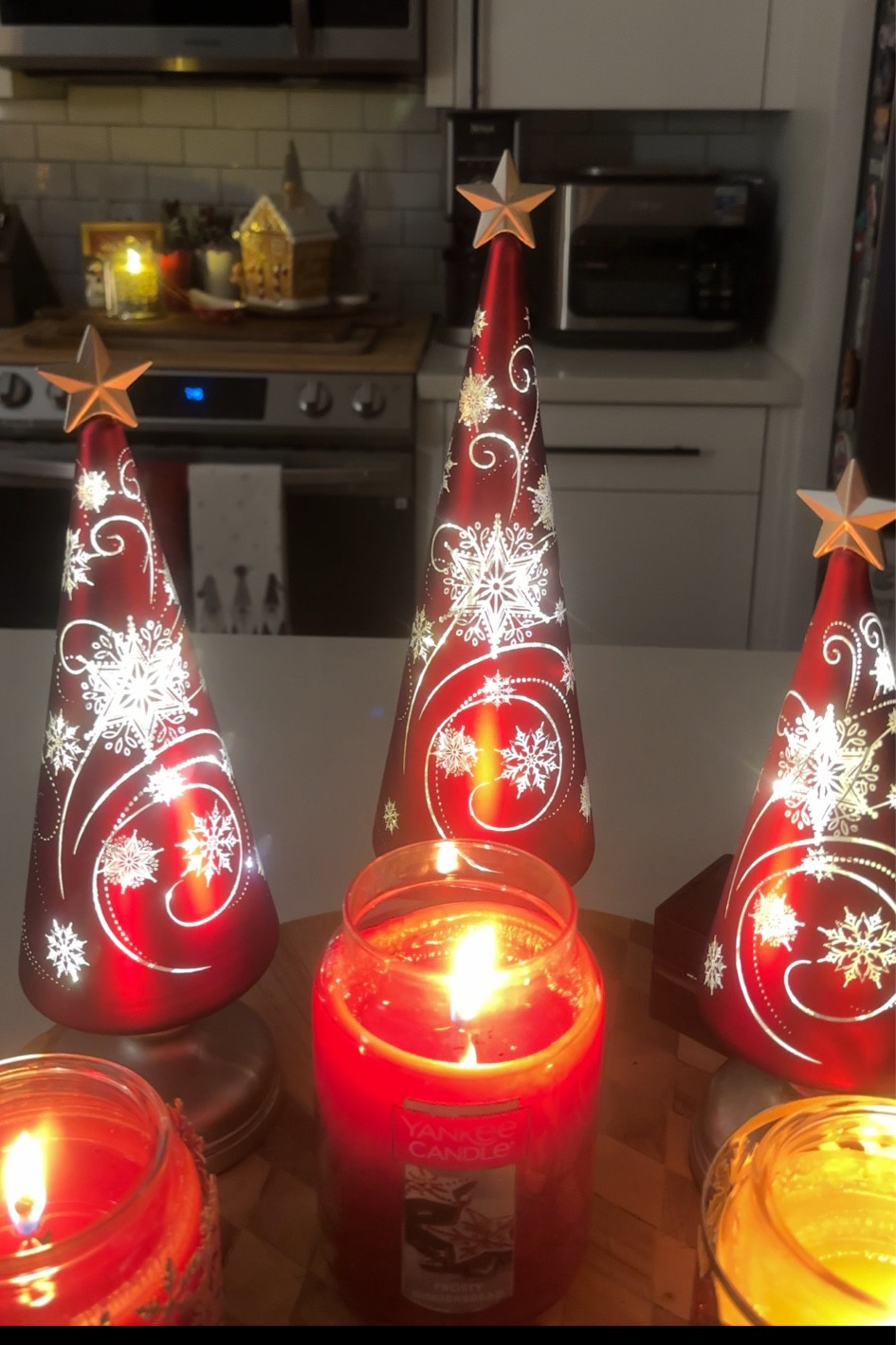 Decorative lighted trees for the holidays. Trees are battery operated 

#LTKSeasonal #LTKHoliday #LTKFindsUnder50