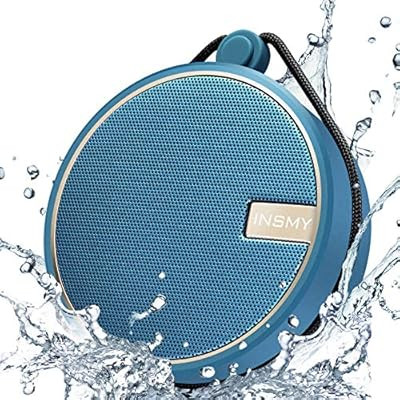 INSMY Portable IPX7 Waterproof Bluetooth Speaker, Wireless Outdoor Speaker Shower Speaker, with H... | Amazon (US)